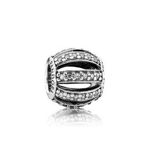 Pandora Silver Charm with Crystals